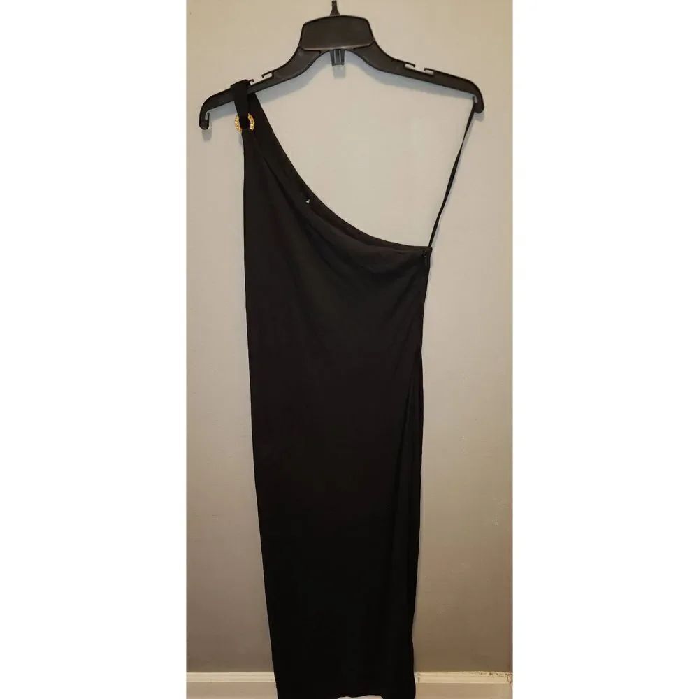 Lauren By Ralph Lauren Black Column Dress